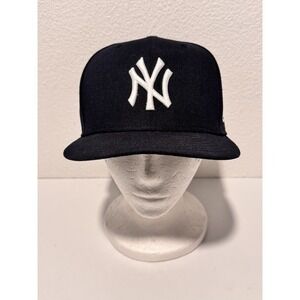 New York Yankees New Era 59FIFTY Fitted Hat 7 1/8 Navy Blue MLB Cap NY Logo
